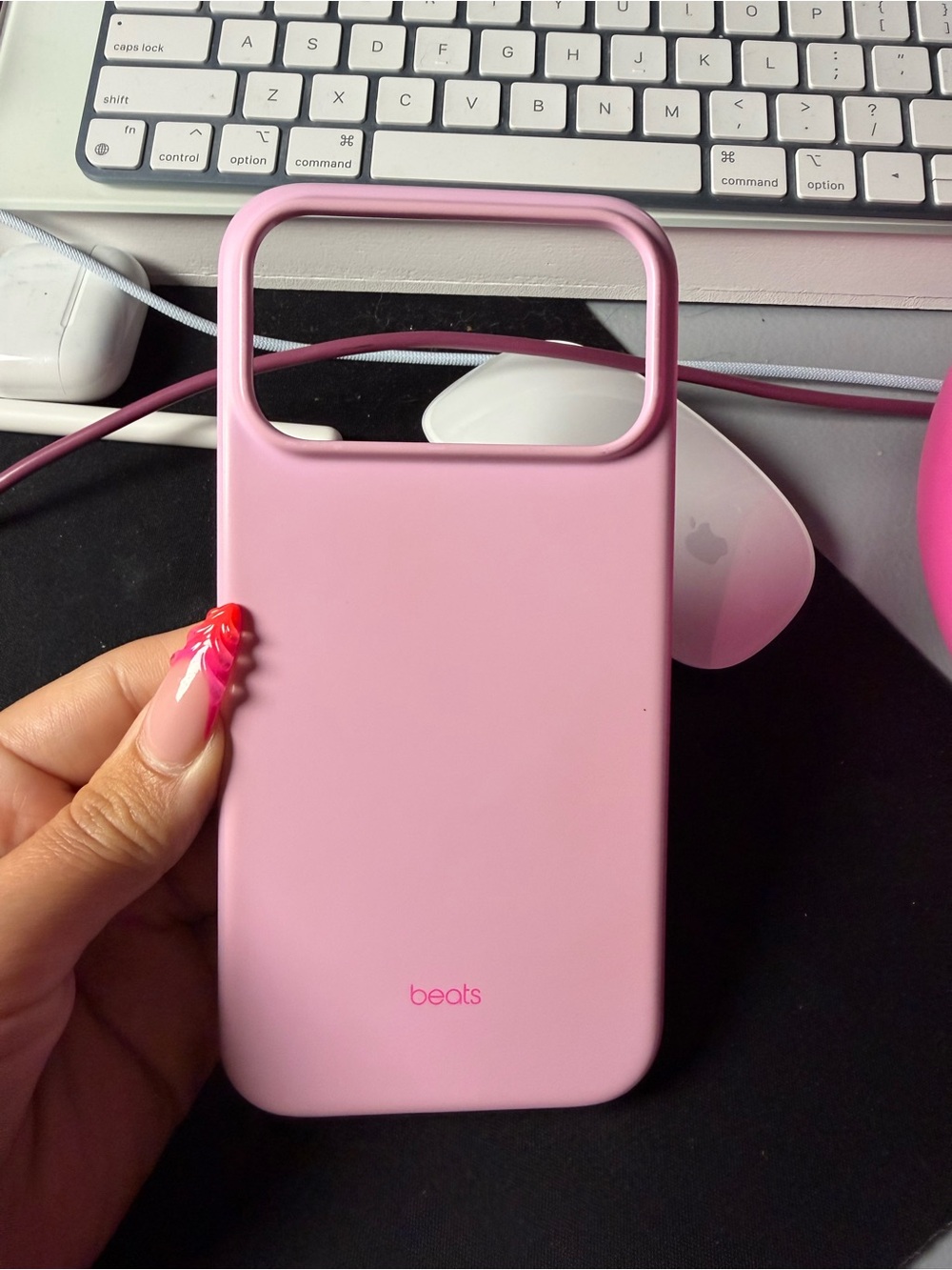 Beats by Dre Pink Silicone Phone Case - Soft-Touch Slim Cover